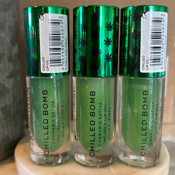 Revolution Lip Gloss Chilled Bomb Hemp Infused 3 Ct. 15 OZ Tubes New Sealed - Picture 2 of 6